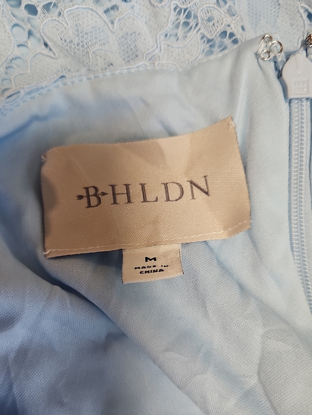 BHLDN Anthropologie Maria Lace Midi Dress Light Blue Size M - Picture 2 of 14